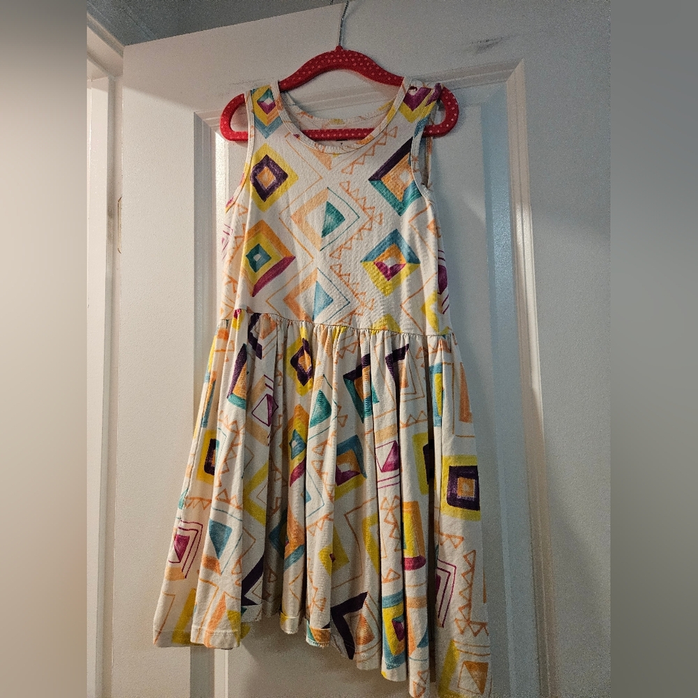 Tea Collection Multicolor Geometric Kids Dress